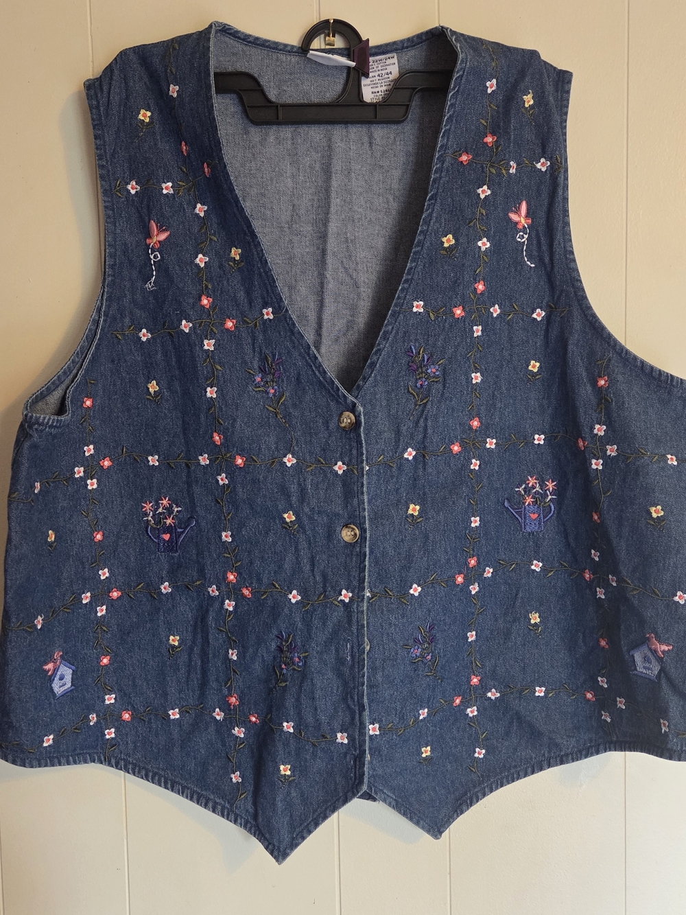 Bobbie Brooks Blue Denim Vest 22W/24W